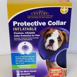 Pet Dog Premium Inflatable Protective Collar Blue